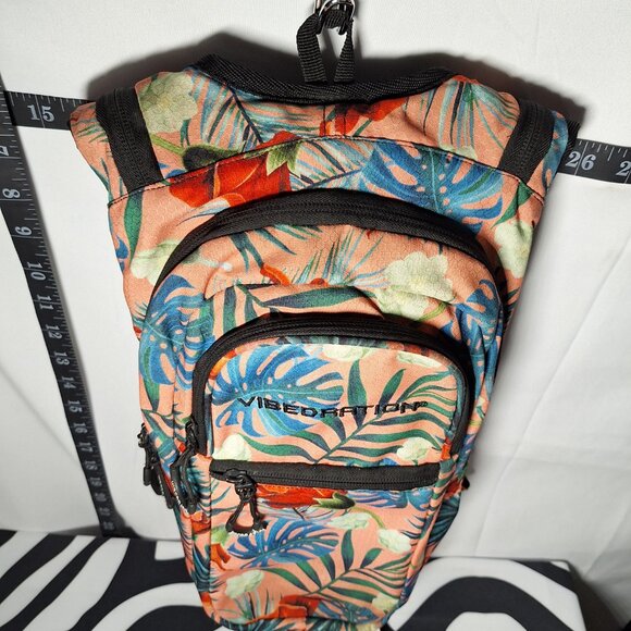 Vibedration Hydration Backpack w/o bladder - Tropical Floral - Used main image 11